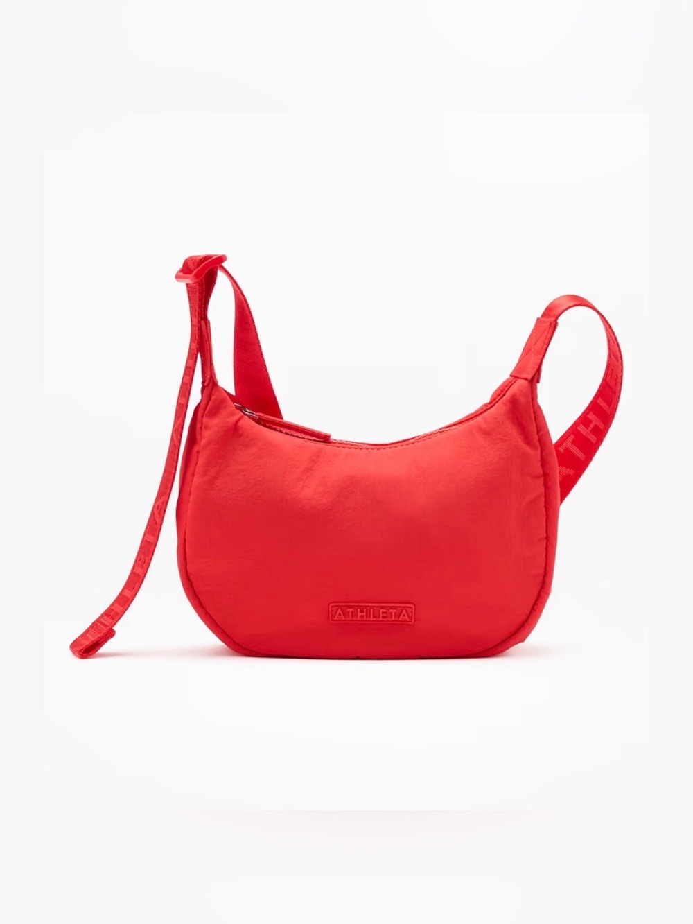 NWOT Athleta All About Mini Crescent Bag Red